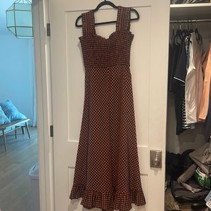 Ganni plaid dress